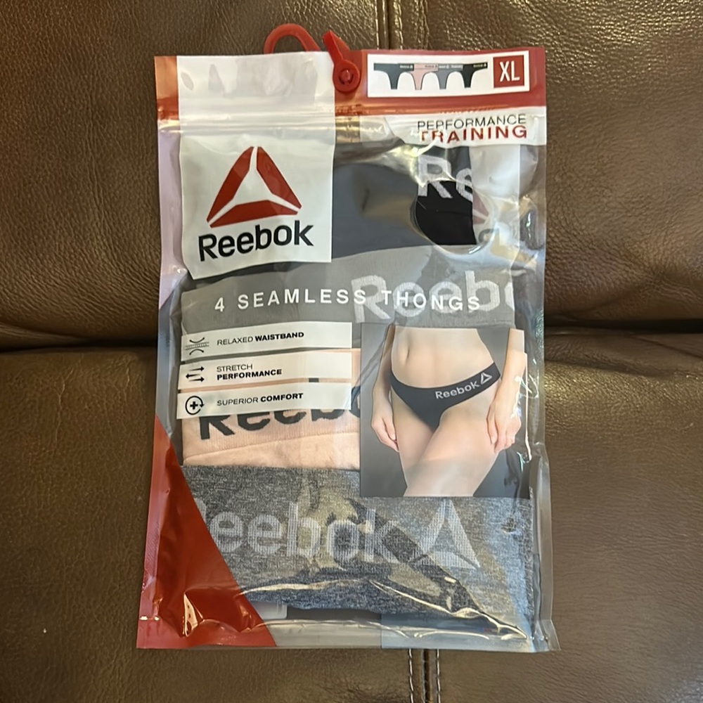 Reebok Black and Gray Panties Intimates & Sleepwear